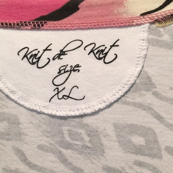 Colorful long sleeve shirt with silver neck - Picture 2 of 6